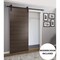 Sartodoors Sturdy Barn Door with Hardware, Planum 0010 Chocolate Ash, 6.6FT Rail Hangers Heavy Set, Modern Sol PLANUM0010BD-B-CA-18 - alternate 1