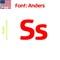 Aacc Self-Adhesive Vinyl Letter: s, Scale: 9 in. Color: Red Font: Anders by, 8PK AACC-Anders-ls-Red-I9x8 - alternate 1