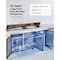 Vevor Commercial Refrigerated Sandwich Prep Workable Triple Door Stainless Steel TSSP72 - alternate 4