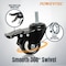 Powertec 2in PU Caster Wheels Set, 3/8in-16 x 1 Stem Casters, 2 w/ Locking Brake, 350 lbs, 360° Swivel 17220 - alternate 2