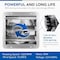 Edendirect 12 Inch Shutter Exhaust Fan Aluminum High Speed 1620RPM, 940 CFM, 2PK IR-EXHAUST12X2 - alternate 4