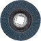 Pferd 5'' X-LOCK POLIFAN Flap Disc - Z SG POWER STEELOX, Zirconia, 40 Grit, Conical 60778 - alternate 4