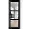 Vdomdoors Front Exterior Prehung FiberGlass Door Clear Glass See-through / Manux 8555 Matte Black Clear Glass MANUX8555EXD-BLK-W36 x H80-RH - alternate 1