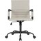 Leisuremod Harris Faux Leather Office Chair - Mid-Back Ergonomic Swivel Desk Chair, Iron Base HOBL19TL - alternate 4