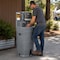 Koolmore 16 Gallon Single Mobile Hand Wash Station with Soap and Paper Towel Dispenser, Wheels and Handle KM-PHWS-ST16-W - alternate 4