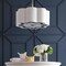 Jonathan Y Coquille 4-Light 20" Adjustable Scalloped Shade Metal LED Pendant, Chrome/White JYL9504A - alternate 4