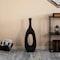 Uniquewise 30-Inch Frosted Black Fiberglass Tall Floor Vase - Decorative Vase for Modern Home Decor QI004676.S - alternate 3