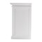 Homeroots 64in White Distressed Solid Wood Sideboard with Four Glass Doors 388220 - alternate 3