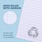 Roaring Spring Case of Recycled Exam Blue Books, 8.5"x11", 8 Sheets/16 Pages, Wide Ruled with Margin, PK500 77609CS - alternate 4