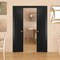 Sartodoors Sliding Double Pocket Door with Frames, Planum 0010 Black Matte, Kit Trims Rail Hardware, Solid Woo PLANUM0010DP-BLK-3684 - alternate 3
