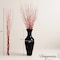 Uniquewise 37in Tall Decorative Black Flared Bamboo Floor Vase with 12-Piece 59in Natural Dried Red Mulberry QI004233.K1 - alternate 3