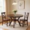 Homeroots 48" Espresso Wood Round Top Dining Table 631264 - alternate 3