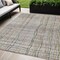 Homeroots 5' X 8' Ivory Pink And Copper Striped Washable Indoor Outdoor Area Rug 597428 - alternate 1