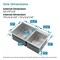 Wrightmaster 32 in. Drop-In Double Bowl 20 Gauge Silver Stainless Steel Kitchen Sink with Drain and Hook ZOR-BR03D-321908 - alternate 3