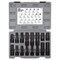 Performance Tool Locking Lug Nut Master Key Set, Spline Hex Star Keys, 16 Styles, Black Oxide M994 - alternate 3