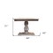 Homeroots 84" Gray Solid Wood Dining Table 488683 - alternate 3