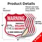 Signmission 24 Hour Surveillance Shield Sign Warning, 4 inch X 4 inch, Vinyl Decal, 5PK SHI-D-5PACK-4-350 - alternate 5