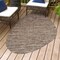Jonathan Y Callan Modern Rustic Abstract Natural/Black 5 ft. x 8 ft. Indoor/Outdoor Shaped Area Rug SHP202E-5 - alternate 3