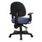 Office Star Products Ergonomic Fabric Sculptured Ergonomic Managers Chair, Blue Galaxy 8180-296 - alternate 2