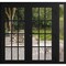 Vdomdoors Front Exterior Prehung Metal-Plastic Double Doors Clear Glass / MANUX 8355 Matte Black / Office Com MANUX8355DEXD-BLK-W72+12xH80-LH-I - alternate 1