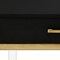 Homeroots 47" Black Gold And Clear Wood Acrylic And Steel Coffee Table 543853 - alternate 5