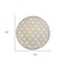Homeroots 8' Cream Round Geometric Indoor Outdoor Area Rug 572804 - alternate 4