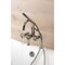 Kingston Brass 7" Center Deck-Mount Clawfoot Tub Faucet with Hand Shower, Polished Nickel AE8106RX - alternate 5