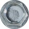 Auveco Hex Washer Head Tapping Screw with Tek Point #6 x 1in - Zinc, 100PK 24111 - alternate 2