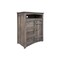 Homeroots 43" Gray Solid Wood Three Drawer Chest 524612 - alternate 1