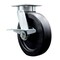 Service Caster 8 Inch Kingpinless Polyolefin Wheel Swivel Caster with Brake SCC-KP30S820-POR-SLB - alternate 1