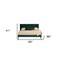 Homeroots Green Wood And Tufted Velvet Queen Bed Frame 486219 - alternate 2