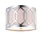 Jonathan Y Hex 2-Light 12.5" Metal LED Flush Mount, Chrome JYL3501B - alternate 1