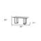 Homeroots 71" White And Black Dining Table 397604 - alternate 3