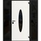 Vdomdoors Front Exterior Prehung Steel Door Ronex1277 Black Enamel 2 Sidelight Exterior Windows Sidelites RONEX1277EXD-BLK-W14+36+14xH80-LH-I - alternate 1