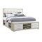 Global Furniture Usa Contemporary Emma Natural/White King Bed With Led And Usb EMMA-NATURAL/WHITE-KB W/ LED & USB - alternate 2