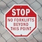 Signmission Stop No Forklifts Beyond This Point, 10 Inch X 10 Inch, Plastic Sign OC-P-10-59 - alternate 5