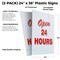 Signmission Open4 Hours, Plastic Signs Only 24 Inch x 36 Inch, Corrugated Plastic, 2PK CSB-2436-2PACK-Open 24 Hours - alternate 2