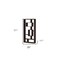 Homeroots 71" Cappuccino Wood Seven Tier Geometric Bookcase 285417 - alternate 3