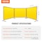 Vevor Welding Screen with Frame 3 Panel 6' x 8' Welding Curtain Screen 12 Wheels XU-2318 - alternate 4