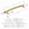 Amerock Willow 6-5/16 inch (160mm) Center-to-Center Champagne Bronze Cabinet Pull, 10PK 10VMP37312CZ - alternate 3