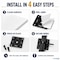 Kable Kontrol Adhesive Cable Tie Mounts, 1-1/2" Sq, UV Black Nylon, PK100 CT286 - alternate 3