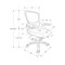 Monarch Specialties Office Chair, Swivel, Armrests, Adjustable Height, Ergonomic, Work, Black Mesh, Black Metal I 7367 - alternate 3