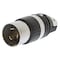 Hubbell Wiring Device-Kellems Locking Plug, Non-NEMA, 50 A, 250/600V AC, Single Phase, 3 Pole, Screw Terminals, Black, White HBL7765C - alternate 3