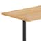 Flash Furniture Bennett 30 in x 48 in Solid Wood Indoor Tabletop in Natural with Dual 5 in x 22 in Dining GSF-REC3048-NAT-T0522-GG - alternate 3