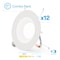 Infibrite 6 In. 3CCT Selectable 12W 1100LM Recessed Retrofit LED Light, Dimmable, Wet Rated, 12PK IB-006-7-12W-WH-12PK - alternate 1