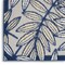 Homeroots 5' X 8' Navy Blue And Ivory Botanical Leaves Indoor Outdoor Area Rug 546668 - alternate 3