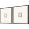 Homeroots Set Of Two Coastal Intaglio III Silver Framed Print Wall Art, 2PK 526072 - alternate 2
