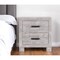 Homeroots 24" Gray Two Drawer Distressed Wood Nightstand 564654 - alternate 1