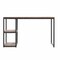 Homeroots 50" Brown and Black Solid Wood Writing Desk 402036 - alternate 4