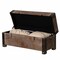 Vintiquewise Rustic Wooden Storage Trunk Bench for Decortive Organization or Seating QI004861.L - alternate 1